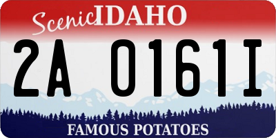ID license plate 2A0161I