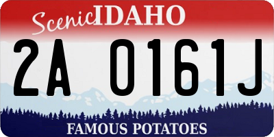 ID license plate 2A0161J