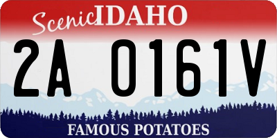 ID license plate 2A0161V