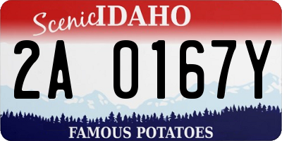 ID license plate 2A0167Y