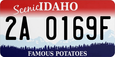 ID license plate 2A0169F