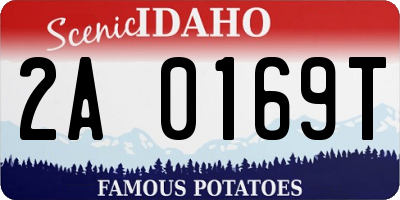 ID license plate 2A0169T