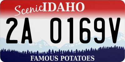 ID license plate 2A0169V