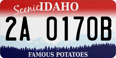 ID license plate 2A0170B