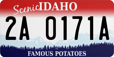 ID license plate 2A0171A
