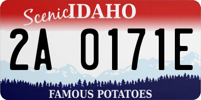 ID license plate 2A0171E