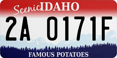 ID license plate 2A0171F