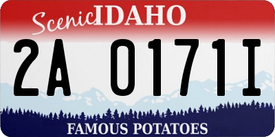 ID license plate 2A0171I