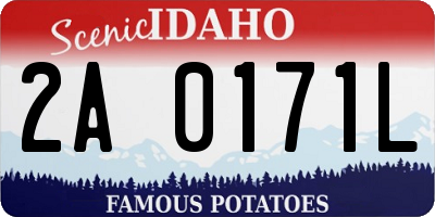ID license plate 2A0171L