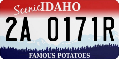 ID license plate 2A0171R