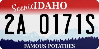 ID license plate 2A0171S