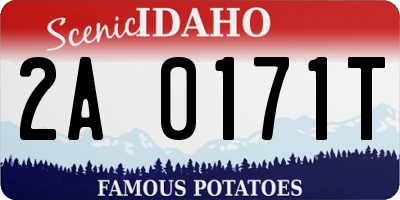 ID license plate 2A0171T