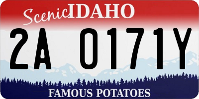 ID license plate 2A0171Y