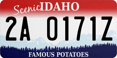 ID license plate 2A0171Z