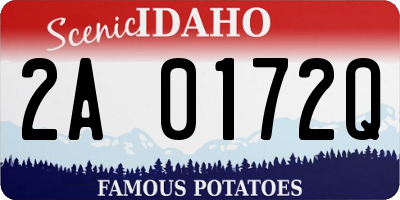 ID license plate 2A0172Q
