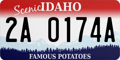 ID license plate 2A0174A