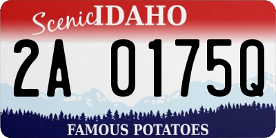 ID license plate 2A0175Q
