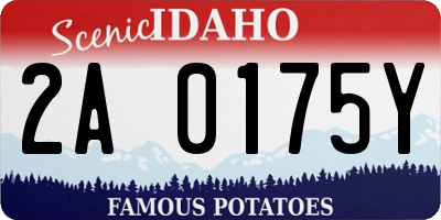 ID license plate 2A0175Y
