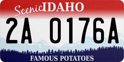 ID license plate 2A0176A