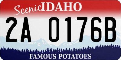 ID license plate 2A0176B