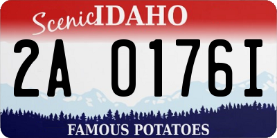 ID license plate 2A0176I