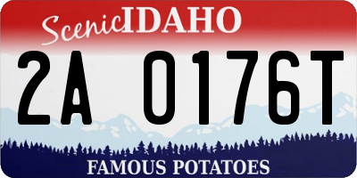ID license plate 2A0176T