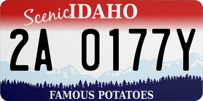 ID license plate 2A0177Y