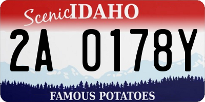 ID license plate 2A0178Y