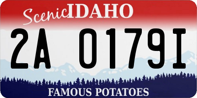 ID license plate 2A0179I