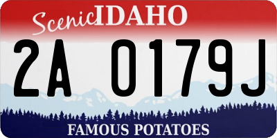 ID license plate 2A0179J