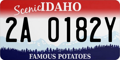 ID license plate 2A0182Y