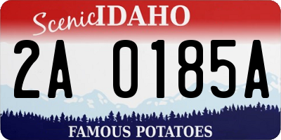 ID license plate 2A0185A