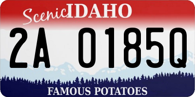ID license plate 2A0185Q