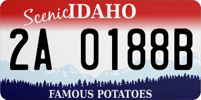 ID license plate 2A0188B