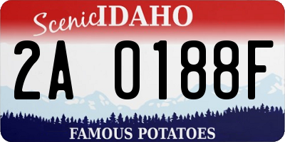 ID license plate 2A0188F