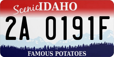 ID license plate 2A0191F