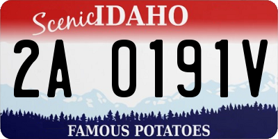 ID license plate 2A0191V