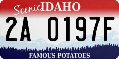 ID license plate 2A0197F