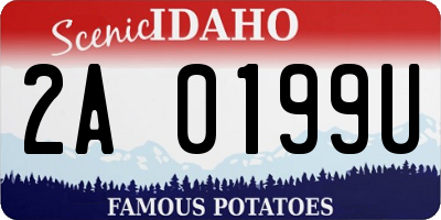 ID license plate 2A0199U
