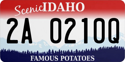 ID license plate 2A0210Q