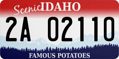 ID license plate 2A0211O