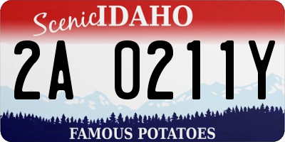 ID license plate 2A0211Y