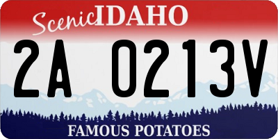ID license plate 2A0213V