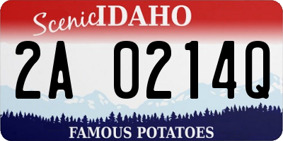 ID license plate 2A0214Q