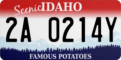 ID license plate 2A0214Y