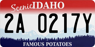 ID license plate 2A0217Y