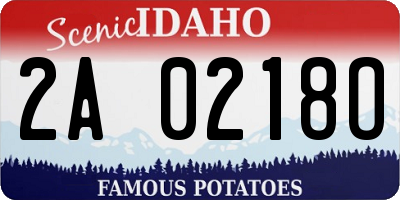 ID license plate 2A0218O