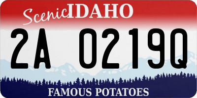 ID license plate 2A0219Q