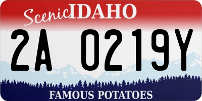ID license plate 2A0219Y