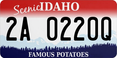 ID license plate 2A0220Q